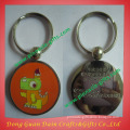Laser logo zinc alloy metal keychains for wholesales